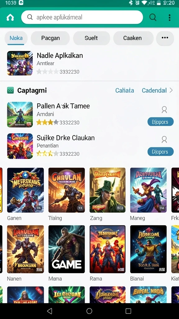 Tangkapan layar yang menunjukkan karakter utama dalam aksi.