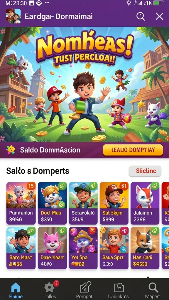 Grafik permainan yang memukau dan detail yang halus.