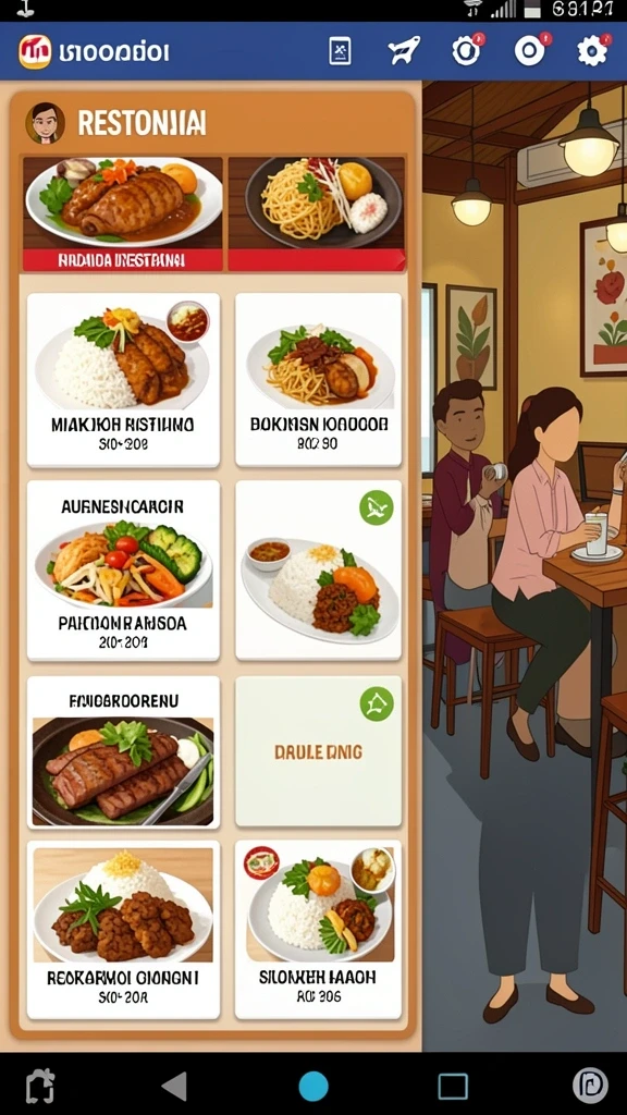 Tampilan antarmuka yang user-friendly.