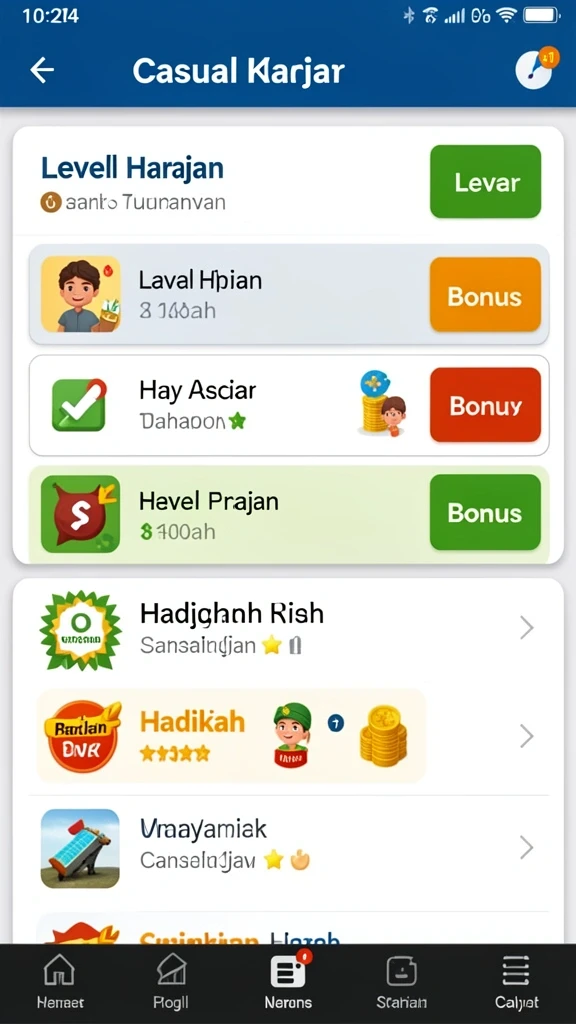 Mode permainan yang seru dan bervariasi.