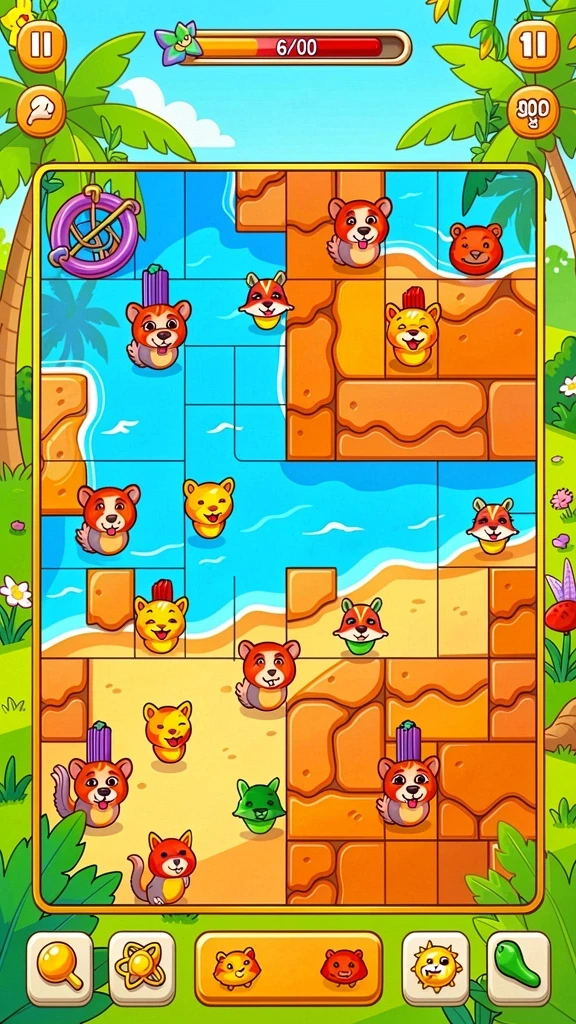Tangkapan layar menampilkan antarmuka utama game.