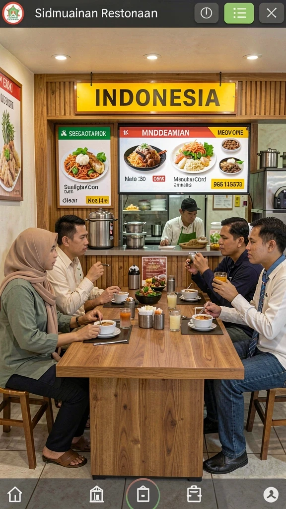 Tampilan menu utama JUTA7 yang ramah pengguna.