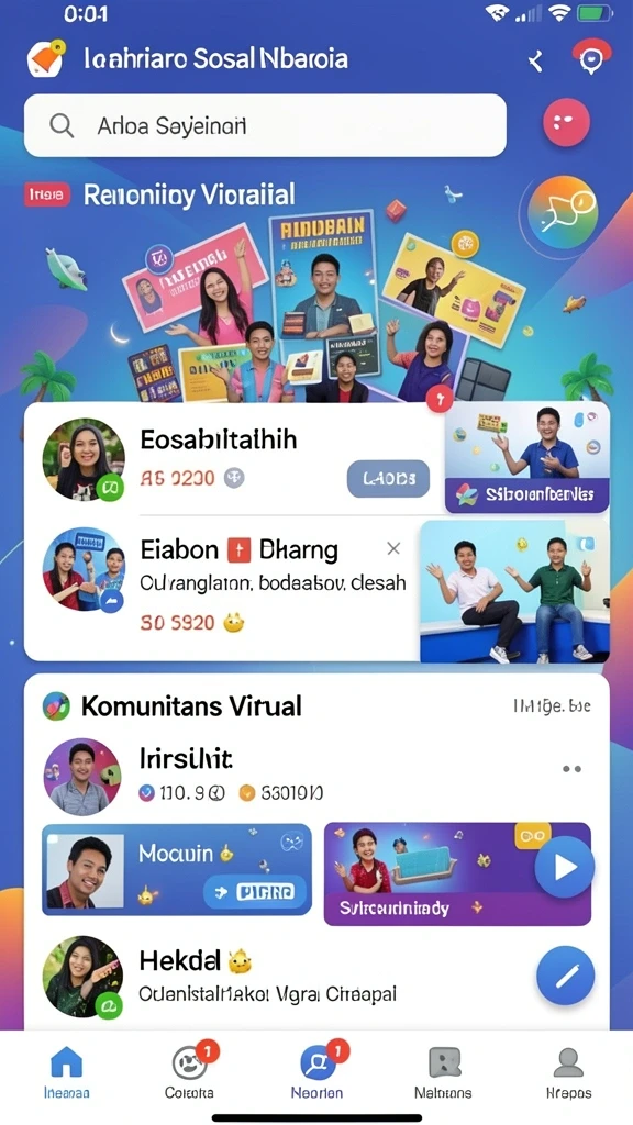 Tampilan utama KRISNA96 yang menarik dan interaktif.