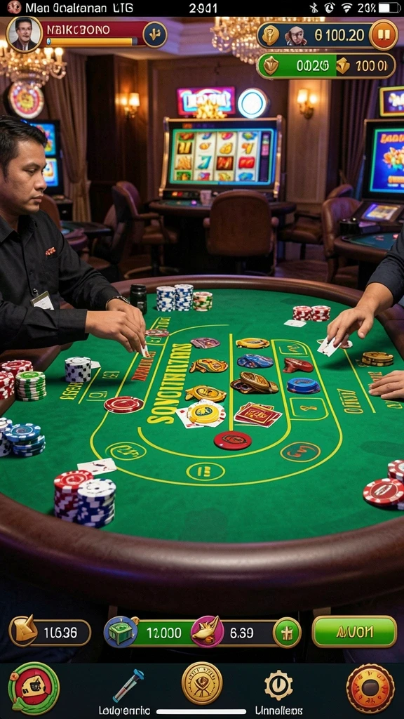 Screenshot LUCKYDF menunjukkan gameplay yang mengasyikkan.