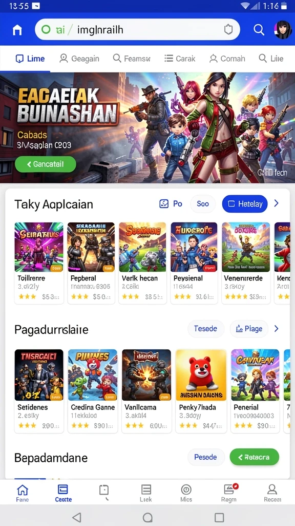 Fitur komunitas untuk berinteraksi dengan pemain lain.