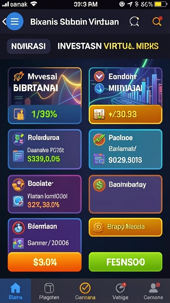 Tampilan menu utama yang menarik dan mudah dinavigasi.