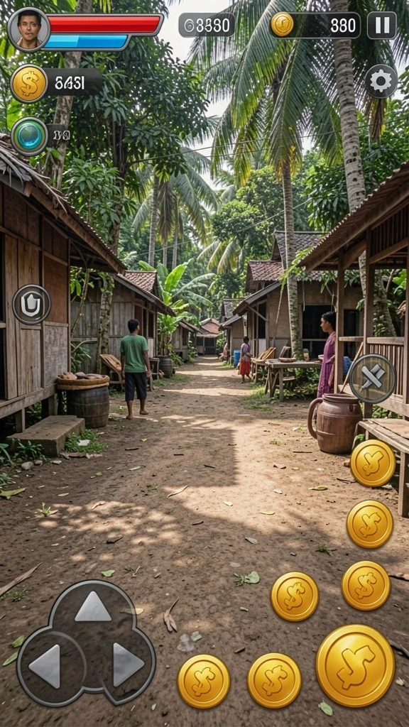 Tangkapan layar menampilkan mode multiplayer dengan teman-teman.