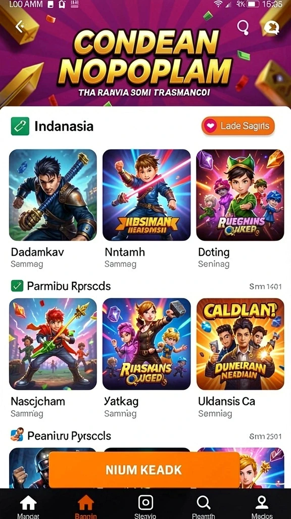 Screenshot menampilkan antarmuka permainan yang menarik dan intuitif.
