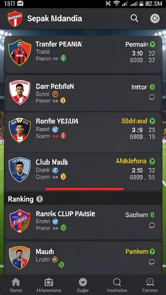 Berbagai pilihan permainan yang menghibur.