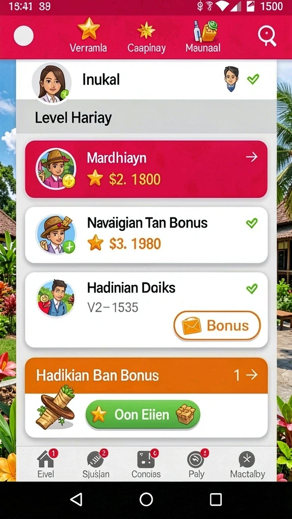 Tangkapan layar dari dunia penuh warna REZEGO.