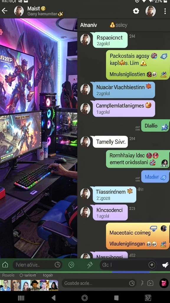 Tangkapan layar menunjukkan pertempuran seru dengan musuh yang menantang.