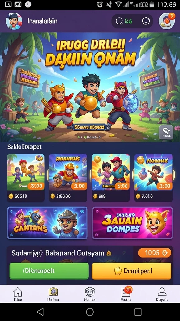 Screenshot ini memperlihatkan tantangan seru yang harus dihadapi pemain.
