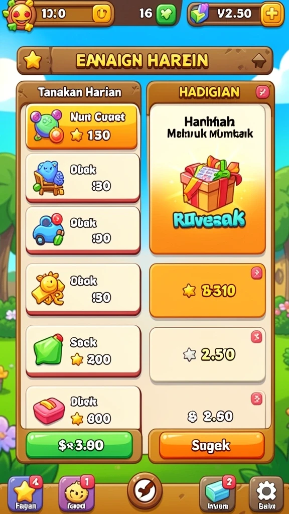 Tampilan antarmuka yang menarik dan mudah digunakan.