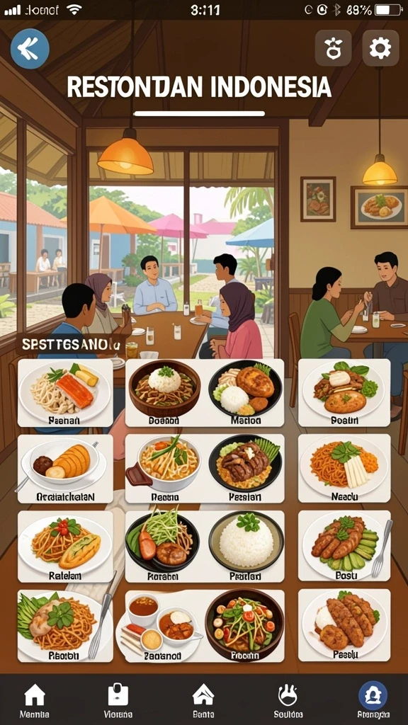 Tampilan antarmuka pengguna yang menarik dan intuitif.