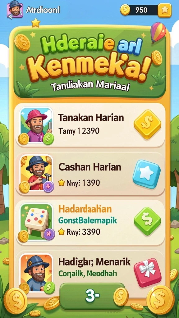Tampilan antarmuka yang menarik dan user-friendly.