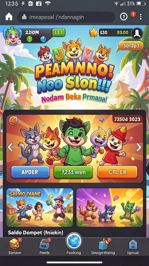 Fitur interaktif yang memikat setiap pemain.